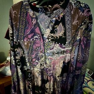 Cocomo Multicolor Paisley Blouse